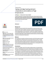 Vaping Cartridge Heating Element Compositions and Evidence of High Temperatures