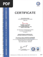 Quality Certificated ISO Certificate 