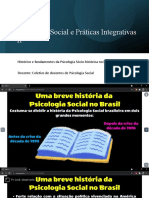 Aula 2 Histórico Da Psicologia Social Comunitária No Brasil