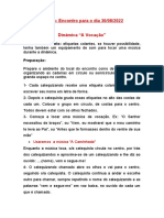 Laicato-Encontro para o Dia 30/08/2022 Dinâmica "A Vocação"