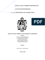 Aporte de La Teoría Cualitativa A La Investigación en Comunicación - GRUPO 3