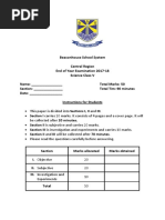 Final Grade 5 Paper Science