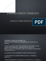 Examen Físico Torácico: Kinesiólogo Roberto Fernández García