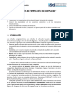 "Volumetría de Formación de Complejos" Objetivos: Práctica Profesionalizante I