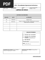 Limpeza de Áreas: POS - Procedimento Operacional de Serviços