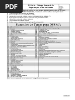 POS 045 - Diálogo Semanal de Segurança e Meio Ambiente