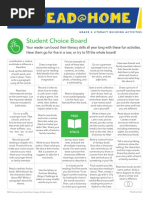 Student Choice Board