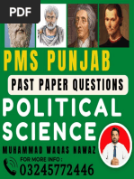 Pms Punjab: Past Paper Questions