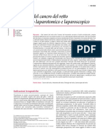 Chirurgia Del Cancro Del Retto Con Accesso Laparotomico e Laparoscopico