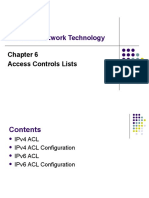 WIA2008 Advanced Network Technology: Access Controls Lists