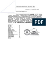 M/ M #429-2023-Comasgen Frenpol Caj/Divopus-Sec: Distribucion