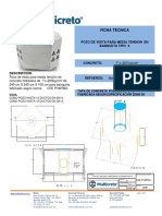 Ficha Técnica: Pozo de Visita para Media Tension EN Banqueta Tipo X