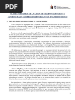 Clase 2: Criterios de La Linea de Tiempo Geologico Y Aportes para Comprender Los Relictos Del Medio Fisico