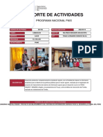 Reporte de Actividades: Programa Nacional Pais