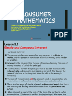 Consumer Mathematics