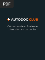 Cómo Cambiar Fuelle de Dirección en Un Coche