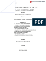 Facultad Ciencias de La Salud Prorama de Enfermería: Tema