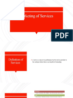 Marketing of Services