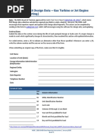 Appendix E6: Unit Design Data - Gas Turbine or Jet Engine (Voluntary Reporting)