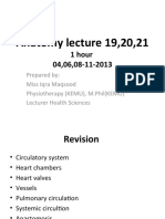 Anatomy Lecture 19,20,21: 1 Hour 04,06,08-11-2013