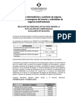 Registro de Intermediarios y Auxiliares de Seguros, Empresas de Reaseguros Del Exterior y Actividades de Seguros Transfronterizas