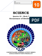 Science10 qIII Clas7 Occurrence-of-Evolution V6-Carissa-Calalin