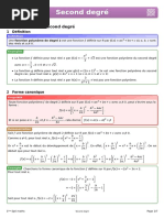 I Polynômes Du Second Degré