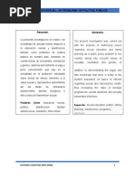 Educacion Sexual, Un Problema de Politica Publica.: Resumen. Abstracts