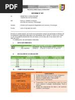 Informe de Evaluacion Diagnostica de Ciencia y Tecnologia PCO Ccesa007