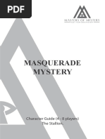 Masquerade Mystery: Character Guide (4 - 8 Players) The Stallion