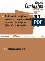 A Dimensão Religiosa - Análise e Compreensão Da Experiência Religiosa (Filosofia Da Religião)