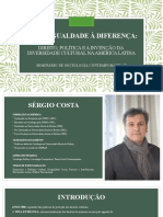 Da Desigualdade À Diferença - Direito, Política e A Invenção Da Diversidade Cultural Na América Latina