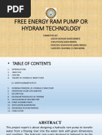 Free Energy Ram Pump or Hydram Technology