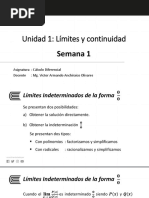 Unidad 1: Límites y Continuidad: Semana 1