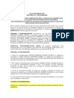 Acta de Mediación Deuda Inquilinato Ejemplo Academico