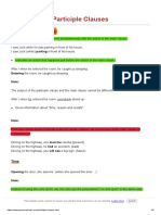 Participle Clauses - GrammarBank