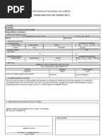 Universidad Nacional de Cañete: Formulario Único de Trámite (Fut)