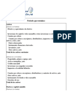 Periodo Que Termina:: Activos