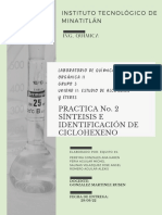 Practica 2 Sisntesis Del Ciclohexeno