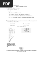 Examen Parcial #1 de Matematica Ii