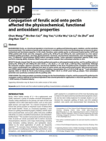 Conjugation of Ferulic Acid Onto Pectin Affected The Physicochemical, Functional and Antioxidant Properties