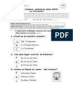 A. B. C. A. B. C. A. B. C.: Control Lectura Primeros Años 2019