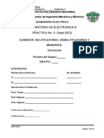 Práctica No - 5 - 6EM4 - Sumador y Multipleaxado