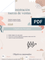 Administración Fuerza de Ventas.: Valentina Anguiano Rangel. Emiliano Posadas Rodríguez