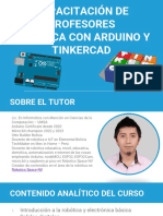 Capacitación de Profesores Robótica Con Arduino Y Tinkercad