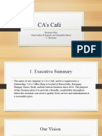 CA's Café Business Plan