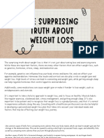 The Surprising Truth About Weight Loss