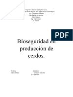 Bioseguridad en Cerdo