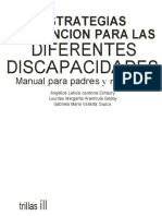 Estrategias de Atencion para Las Diferentes Discapacidades