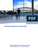 Starting A Business in Australia